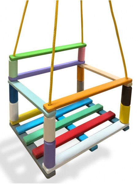 Гойдалка підвісна бук кольорова